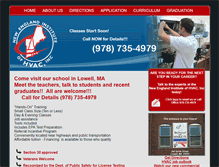 Tablet Screenshot of newenglandhvac.com